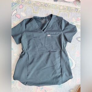 Figs Dark Harbor Maternity Short Sleeve V-Neck Top